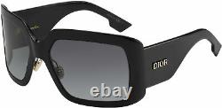 Dior Sunglasses DIORSOLIGHT2 807-9O 61mm Black / Dark Grey Gradient Lens