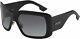 Dior Sunglasses Diorsolight2 807-9o 61mm Black / Dark Grey Gradient Lens