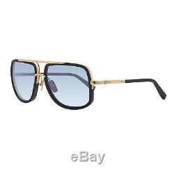 Dita Mach One Sunglasses DRX 2030H Navy 18K Gold Frame Dark Blue Gold Flash Lens