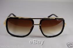 Dita Mach One Titanium Black & Gold Drx 2030-b-59 18k Sunglasses