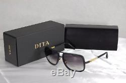 Dita Mach One Titanium Matt Black & Shiny Gold Drx 2030-g-59 18k Sunglasses