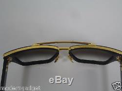 Dita Mach Three Titanium Drx 2059-a-blk-gld -55 18k Gold Sunglasses