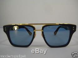 Dita Mach Three Titanium Drx 2059-c-nvy-gld -55 18k Gold Sunglasses