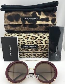 Dolce & Gabbana DG2198 Round 3-IN-1 Clip-On Sunglasses 1318/13 Gold Leo Print