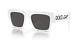 Dolce&gabbana Dg 6184 331287 White Plastic Square Sunglasses Grey Lens Authentic