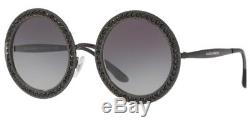 Dolce & Gabbana Round Sunglasses Mambo DG 2170B black/grey Gradient 01/8G