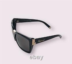 Dsquared2 Sunglasses Iconic Katy Perry Black Square Oversized