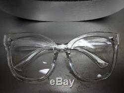 EXAGGERATED VINTAGE RETRO CAT EYE Style Clear Lens EYE GLASSES Transparent Frame