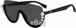 FENDI FF0296S Black Frame Pearl 99mm Lens Sunglasses