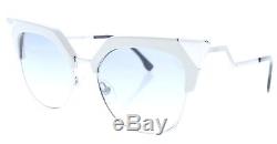 FENDI FF 0149/S TLY/EK Palladium White Beige/Gray Gradient Cat Eye Sunglasses