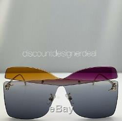 Fendi Butterfly Mask Sunglasses FF0399/S Frameless Multicolored Lens 01B9O NEW
