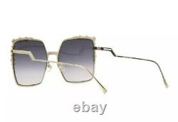 Fendi CAN EYE FF 0259/S Gold Flash Mirror Grey Shaded J5G/FQ Women Sunglasses