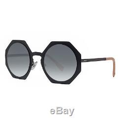 Fendi FF 0152/S 003 JJ Facets Matte Black Grey Gradient Geometric Sunglasses