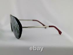 Fendi Fabulous FFM0039 807XR Sunglasses Silver Frame Grey Lens Unisex Shield