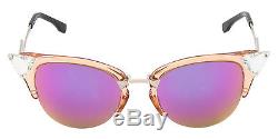 Fendi IRIDIA FF 0041/S peach palladium rose gold (9F6/VQ) Mirrored Sunglasses