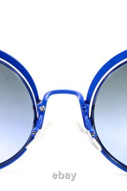 Fendi Womens FF 0177/S Pointed Round Sunglasses Blue Green Metal