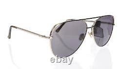 Frye 257106 Womens Lynn Polarized Fashion Pilot Sunglasses Gold/Gray