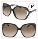 Gucci Bamboo Gg0505s Black Brown Gradient Oversized Sunglasses 3508 0505 005