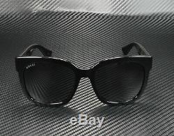GUCCI GG0034S 001 Rectangular Square Black Grey 54 mm Women's Sunglasses