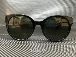 GUCCI GG0035SN 002 Black/Green Round 54 mm Women's Sunglasses