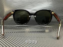 GUCCI GG0035SN 002 Black/Green Round 54 mm Women's Sunglasses