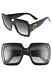 Gucci Gg0053/s 001 54mm Black Square Oversized Sunglasses 0053