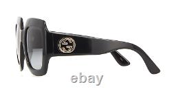 GUCCI GG0053/S 001 54mm Black Square Oversized Sunglasses 0053