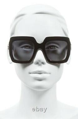 GUCCI GG0053/S 001 54mm Black Square Oversized Sunglasses 0053