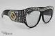 Gucci Gg0144/s Rhinestone Black Frame Light Lens Sunglasses %100 Authentic