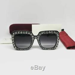 GUCCI GG0148S Black/Grey Shaded (001 A) Sunglasses