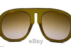 GUCCI GG0152/S Yellow Multi Color Acetate Frame Women's Sunglasses %100Authentic