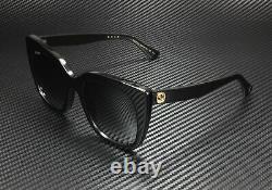 GUCCI GG0163S 001 Cat Eye Black Grey 51 mm Women's Sunglasses
