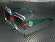Gucci Gg0178s 001 Rectangular Square Multicolor Green 54 Mm Women's Sunglasses