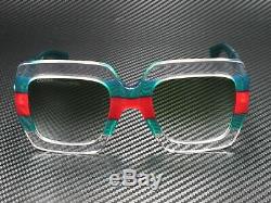 GUCCI GG0178S 001 Rectangular Square Multicolor Green 54 mm Women's Sunglasses