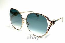 GUCCI GG0225S 004 Gold Women's Authentic Sunglasses 63 mm