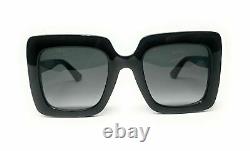GUCCI GG0328S 001 Black Grey Gradient Women's Sunglasses 53mm