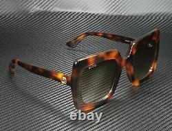 GUCCI GG0328S 002 Rectangular Square Havana Brown 53 mm Women's Sunglasses