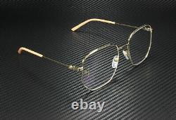 GUCCI GG0396S 001 Gold Square Rectangle Women's Sunglasses 100% UVA UVB 56 mm