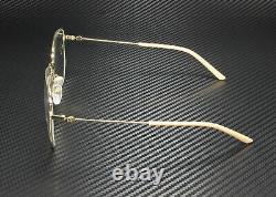 GUCCI GG0396S 001 Gold Square Rectangle Women's Sunglasses 100% UVA UVB 56 mm