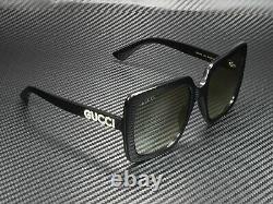 GUCCI GG0418S 001 Rectangular Square Black Grey 54 mm Women's Sunglasses