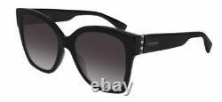 GUCCI GG0459S 001 Rectangular Square Black Black Gold Grey 54 Women's Sunglasses