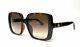 Gucci Gg0632sa 002 Havana Square Women's Sunglasses 56 Mm