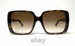 GUCCI GG0632SA 002 Havana Square Women's Sunglasses 56 mm
