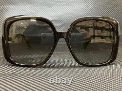 GUCCI GG0714SA 001 Black Grey Gradient Women's Sunglasses 56 mm