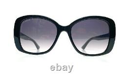 GUCCI GG0762S 001 Black Grey Gradient Women's Sunglasses 56 mm