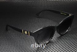 GUCCI GG0763S 001 Black Shiny Grey Cat Eye 53 mm Women's Sunglasses