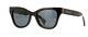 Gucci Gg 1133s 001 Cat Eye Black Gold / Grey Gradient Sunglasses Nwt Gg1133s