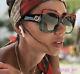 Gucci Grey Gradient Gg0083s 001 Square Redblackgreen Original Sunglasses