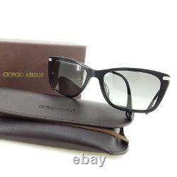 Giorgio Armani sunglasses Black Silver Woman unisex Authentic Used T2381