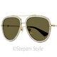 Gucci Aviator Sunglasses Gg0062s 004 Gold/glitter/black 57mm 0062